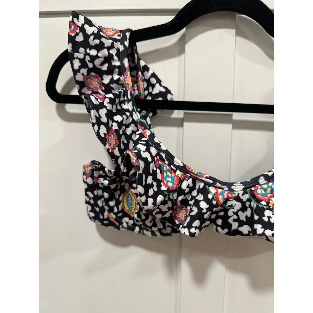 Caroline Constas Anastasia Bikini Top Size L and Lotus Bikini Bottom Size M Set